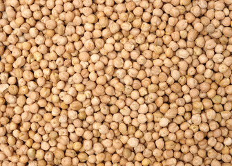 Dry organic chickpeas background