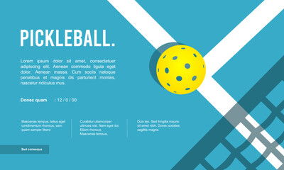 Great simple pickleball background design for any media
