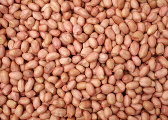 texture of raw Peanuts beans background 