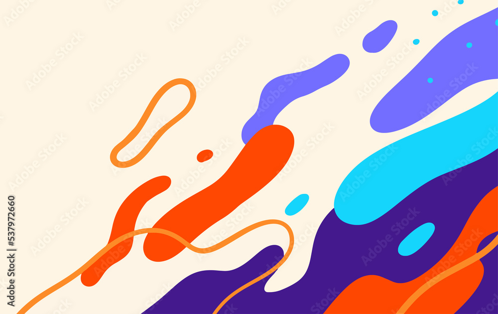 Aufkleber abstract trendy background design in ethnic style. retro modern illustration outline stroke pattern