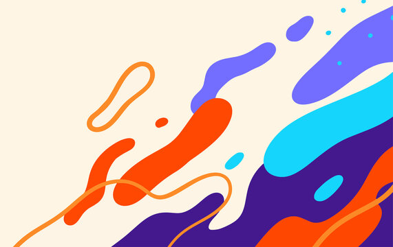 Abstract trendy background design in ethnic style. Retro modern illustration outline stroke pattern