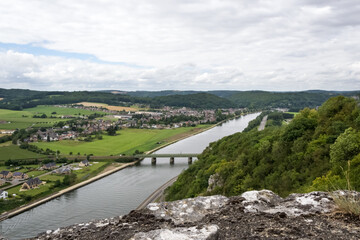 Fototapeta na wymiar Landscape of the Bouillon municipality of Wallonia located in the province of Luxembourg in the Ardennes, Belgium