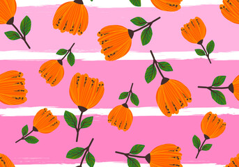 22101401 Seamless pattern with floral scribble motifs.
Hand drawn with scribble textures and floral elements.
Floral scribble vector design for Fashion printing,Wrapping,Backgrounds and Crafts.