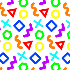 A fun colorful set of lines and shapes for kids or holiday parties
