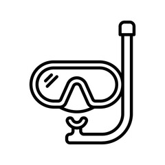 Snorkeling icon. vector illustration