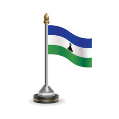 State table flag of Lesotho. National symbol perfect for design, Background transparent