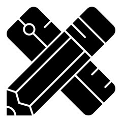 stationery solid icon