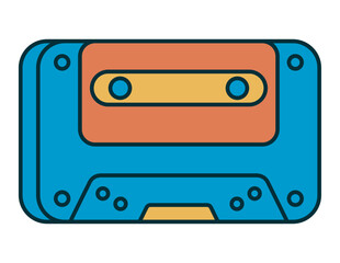 cassette music retro style