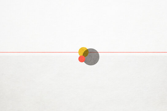 Luxury abstract Japanese style background. White Japanese "Washi" paper texture with graceful gold pattern.