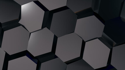 business background with black matted hexagonal surface