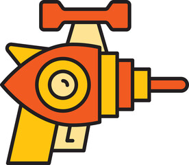 space gun and blaster icon illustration
