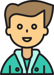 Fototapeta premium man character avatar illustration