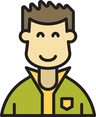 man character avatar illustration