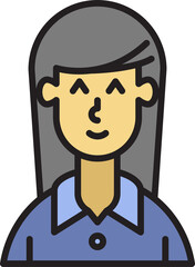 woman character avatar illustration