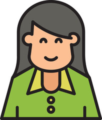 woman character avatar illustration