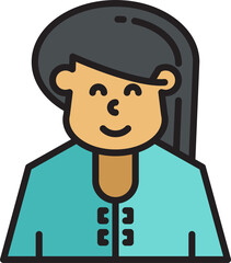 woman character avatar illustration