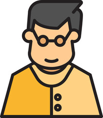 cartoon man character avatar illustration
