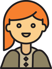 Obraz premium woman character avatar illustration