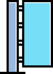 blue street signpost and signage illustration