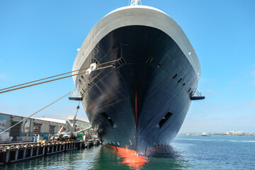 HAL cruiseship or cruise ship liner Noordam San Diego terminal for Mexican Riviera cruising with...