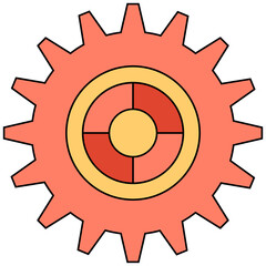 gear and cogwheel symbol illustration