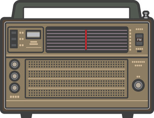 Portable old radio