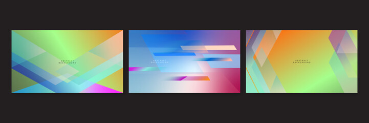 Abstract colourful colorful background for business presentation design template with blue pink green orange pink and purple color combination