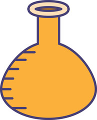 laboratory flask icon illustration
