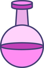 laboratory flask icon illustration