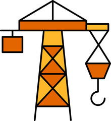 port crane icon illustration