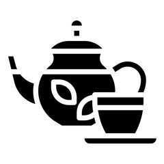 HOT TEA glyph icon