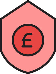 pound shield icon