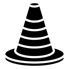 TRAFFIC CONE glyph icon