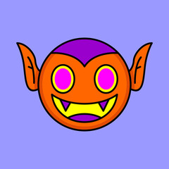 Vector illustration of helloween characters and knick-knacks