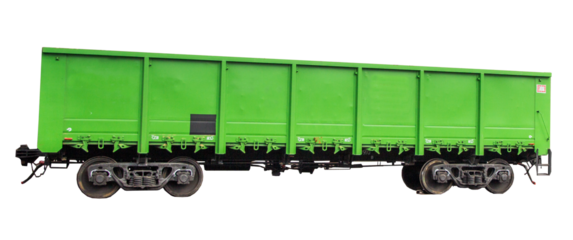 wagon, hapras for cargo: coal, ore and grain. view from above.