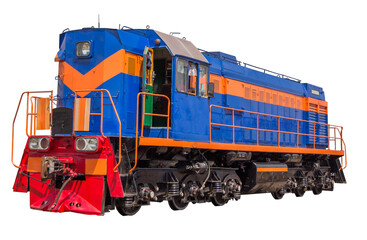 Fototapeta na wymiar Diesel shunting locomotive