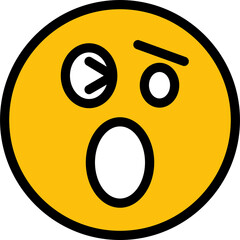 surprised and amazed emoji