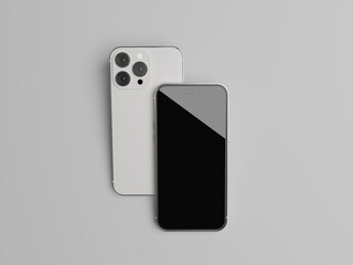 3d rendered smart phone for mockup and presentation 