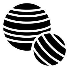 EXERCISE BALL glyph icon