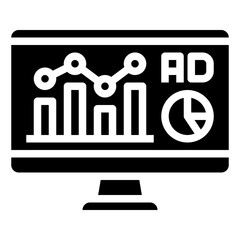 MARKET RESEARCH glyph icon