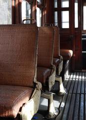 siège de vieux tramway