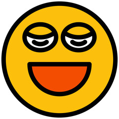 Obraz premium smile face emoticon illustration