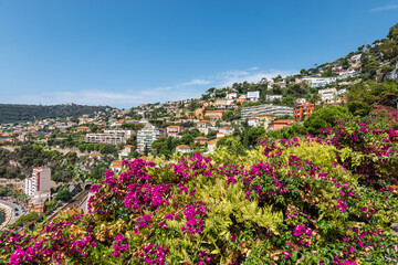 Coastal town of Villefranche-sur-Mer, French Riviera. 