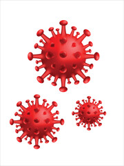 Vector 3D Virus Sample Concept. Virus Design Illustration