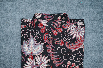 Batik clothes with beautiful patterns.