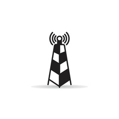 radio mast and network tower icon