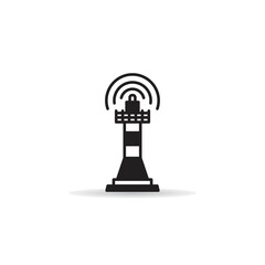radio mast and network tower icon