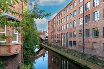 Castlefield basin, manchester on a sunny day © mark