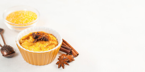 Brazilian sweet  dessert curau