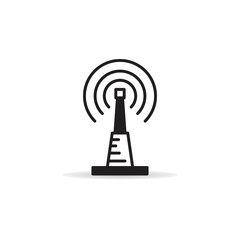 radio mast and network tower icon